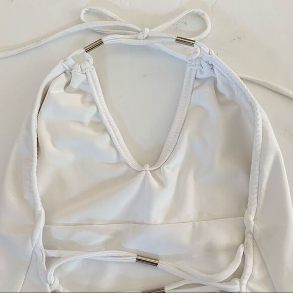 Venus Strappy Back White One Piece Swimsuit - Picture 10 of 10